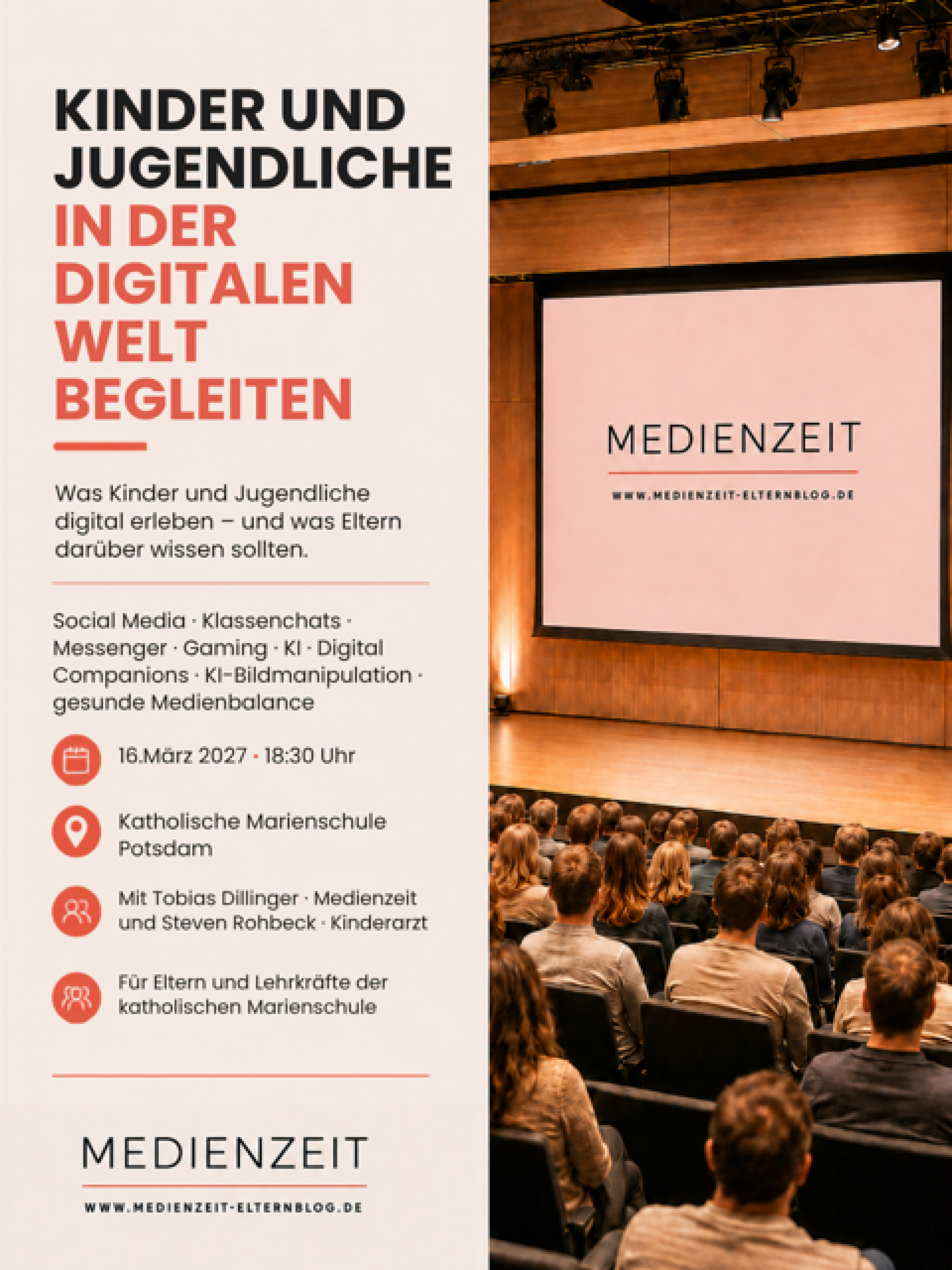 Flyer Medienzeit Marienschule